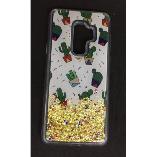 Capa Gel Liquid Y Birlhantes Samsung Galaxy A8 2018 A530 Dourado